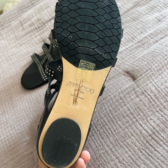 Black Studded Sandals - Picture 4 of 5